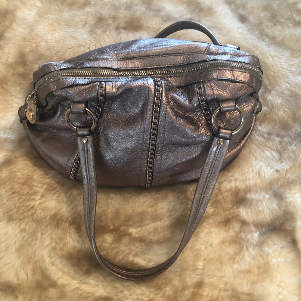 B.Makowski Silver Tote